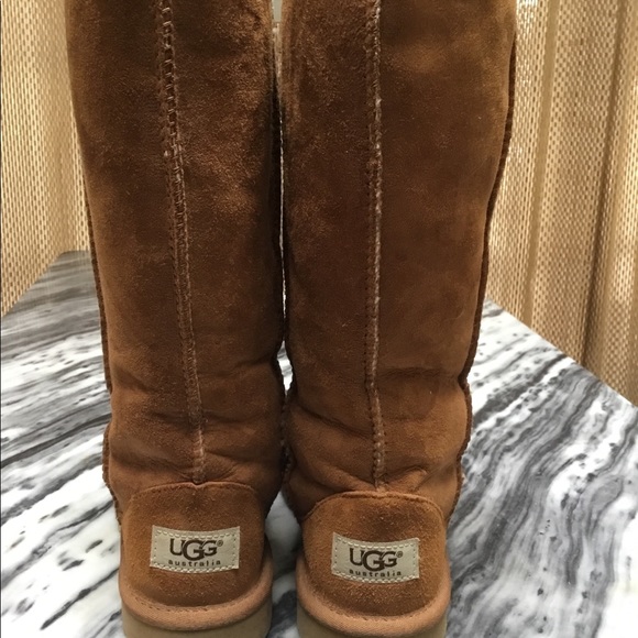 UGG Shoes - Tall UGG Australia size 3 / 5 Tan leather